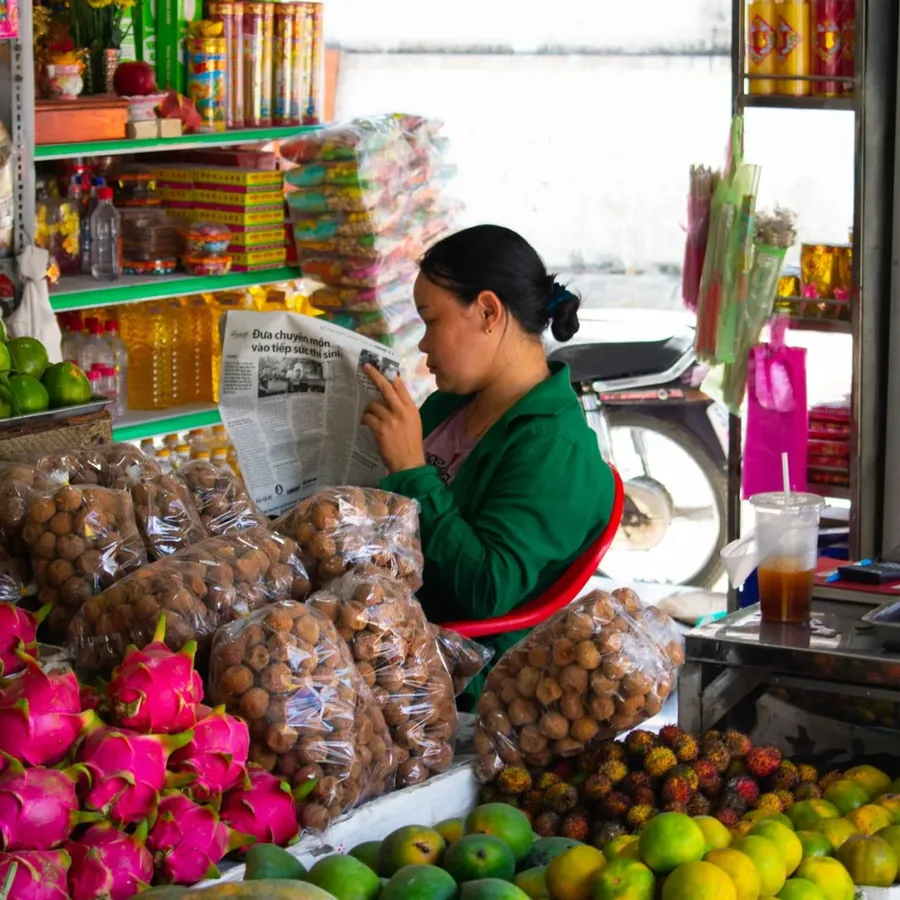 Kệ hàng đầy đủ
